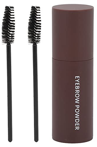 Qukaim Augenbrauenpuderstift Augenbrauenpuder Stift Kit, lang anhaltendes 1,8 g feines Puder Augenbrauenpinsel für Augenbrauenformung, Braun, inklusive Augenbrauenpuder-Stick und Haaransatz-Füllpuder