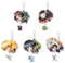 Puruuige Lot de 5 porte-clés Ghost Slayer 6 cm, super mignon Anime Tanjiro Kamado Nezuko Kamado Zenitsu Agatsuma Giyu Tomioka Inosuke Hashibira pour fans d'anime, 5 pièces