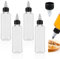 MIHURO 8 Stück Squeeze Flaschen, 100ml/3.5oz Mehrzweck Squeeze Flasche Dosierflasche, Auslaufsichere Kunststoff Squeezy Bottles mit Düsen, leicht nachfüllbar, für Senf, Mayo, Olivenöl, Honig, Gewürze