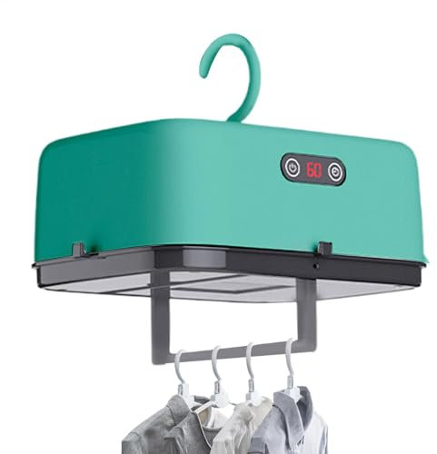 Sèche-linge portable - Machine de séchage électrique pliable - Machine de soin des vêtements pour voyage, appartement, camping-car, machine à séchage rapide avec