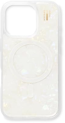 IDEAL OF SWEDEN Pearlised iPhone 16 Pro Max Hülle MagSafe - Weißes Perlmutt Design, Dünnes & Leichtes Case, Stoßfest & Stylisch Und Langlebig Für Optimalen Schutz Im Alltag