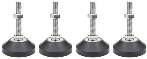 Möbel Nivellierfüße, 4 StückM8 Heavy Duty Höhenversteller Fuß Fuß Nivellierer Gewinde Größe für Tische, Stuhl, Sofa, Werkbank, Kommode, Bank, Schränke (D40*M8*L150)