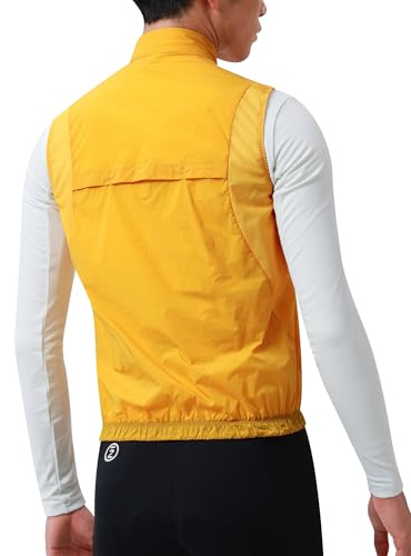 INBIKE Ultraleicht (Nur 100g) Herren Fahrradweste Windbreaker Weste Atmungsaktive Reflektierend UV50+ Schutz Laufweste Winddicht Ärmellos Sommer Fahrrad Rennrad City Freizeit