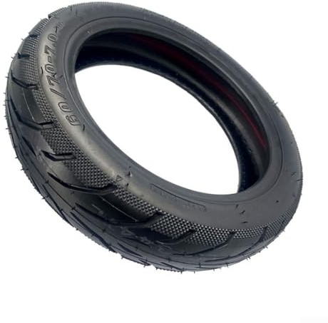 HEIBTENY 10 Zoll 60/70-7.0 Schlauchloser Reifen Tubeless Reifen E Scooter Ersatzreifen Mit Rutschfest Verschleißfest Roller Zubehör Gummireifen Straßenreifen Ersatzräder