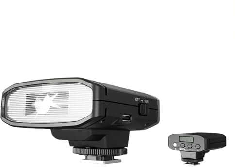 Qukaim TRIOPO TR100 Universal Mini Camera Flash, GN12 On-Camera Flash 5600K, 0.1-1.8s Recycle Time, Manual/Auto Mode, Built-in Battery Replacement for Canon, Nikon, Olympus, Pana, Pentax