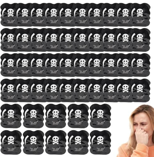 NHQZ 50 Piezas Bombas Fetidas Extremadamente Potentes, Bombas Fétidas Potentes, Bomba Fetida, Bombas Fetidas Super Potentes, Articulos De Broma,Fart Spray(Patrón De Calavera,B)