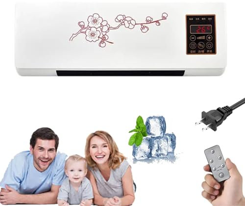 Climafy Air Conditioner Split Max, Split Max Air Conditioner, Climafy Portable Airconditioner, Wall Mount Ac Unit With Remote Control For Home,Office (Flower)