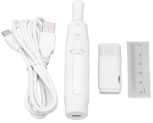 Digital Endoscope Handheld Wireless Camera USB Mobile Phone Connection with LED Light Y008P HD Imaging Low Shake Adjustable Distance for Narrow Cavities White 1920x1080 Resolution