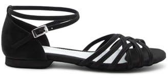 Dancing Queens - Joy Tanzschuhe Mikrofaser - Absatz 1.0 cm Flat & Wildleder-Sohle