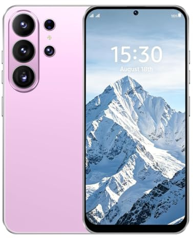 QrZrQ 4G Smartphone, 6.6 HD+ Incell Display, 4GB RAM+32GB ROM (TF 256GB), 5000mAh Battery, Android 12, Dual Nano SIM, 16MP+13MP Camera, Face Unlock, OTG (Pink)