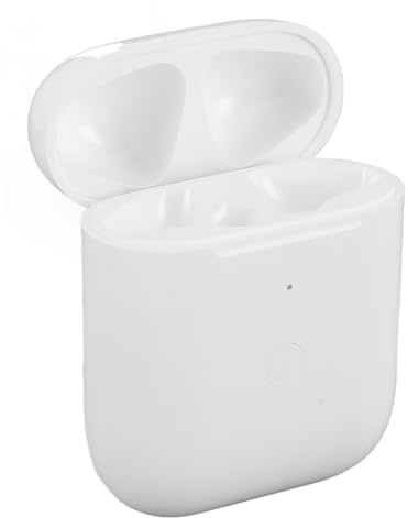 Rengue Estuche de Carga Inalámbrica para Auriculares iOS 1 2 Generación Reemplazo con Batería de 550 MAh Indicador LED 30 Horas de Reproducción Botón de Sincronización Bluetooth p