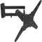 tectake® 400793 TV Wandhalterung, schwenkbar und neigbar, für Fernseher mit 66-191 cm (26-75) Diagonale, VESA max. 400x400mm mit Kabelhalterung, max. Wandabstand: 61cm