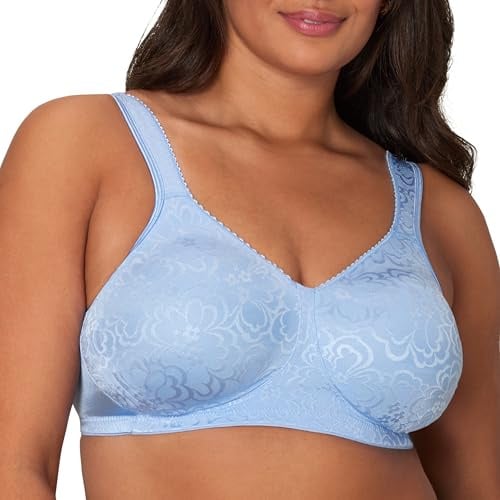 PLAYTEX Womens 18 Hour Ultimate Lift and Support Wire Free Us4745, Available in Single 2-Packs Bras, Zen Blue, 36C US