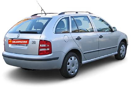 Solarplexius Auto-Sonnenschutz Scheiben-Tönung passgenau für Fabia I Kombi 6Y Bj.00-07 Keine Folie Komplettsatz