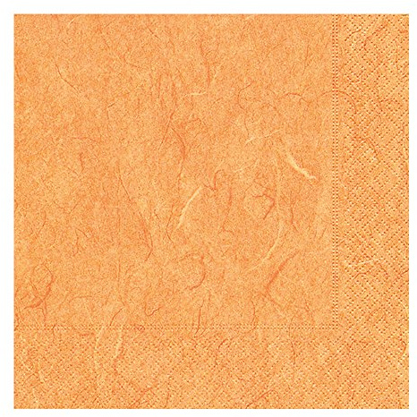 Paper & Design Serviette Pure- Struktur marmoriert 25x25cm , 20 Stk/Packung , verschiedene Farben (orange)