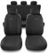 Mossa Coprisedili compatibili con Fiat Punto Grande, Evo, 2012 (2005-2018) - fodere sedili - set coprisedili auto universali - UNE-4