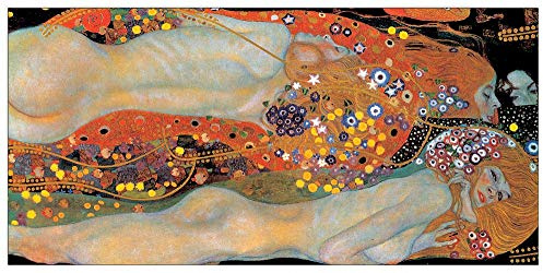 Artopweb TW16220 Klimt - Wasserschlangen Dekorative Paneele, MDF Wood Panel, Multifarbiert, 100x48 Cm