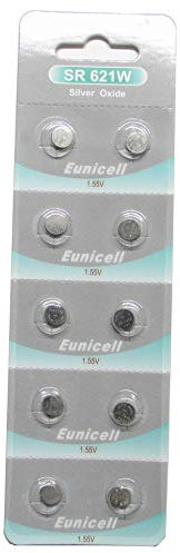 364 Silver Oxide Watch Batteries (10 pack) sr621sw 1.55v