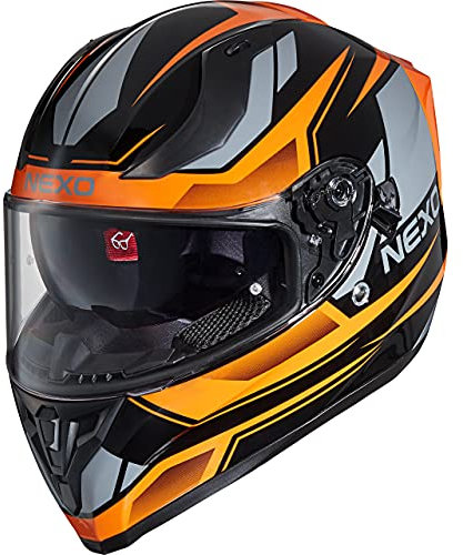 Nexo Integralhelm Sport II - Kratzfeste Visierung - Thermoplast - Belüftung