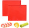 Swiss Roll Cake Mat - Tappetino flessibile multiuso in silicone antiaderente per gelatina, teglia da forno per pasticceria, pizza e biscotti (set di 2)