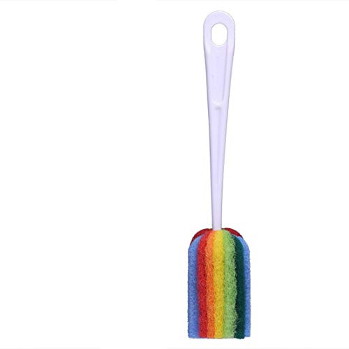 SKYYKS Cleaning Bottle Sponge Brush with Long Handle Cleaner Soft Kitchen Cleaning Tool Bottle Coffe Tea Glass Cup Mug Sponge