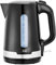KHG Wasserkocher WK-1708 SE2 schwarz Edelstahl 1,7 Liter, abwaschbarer Kalkfilter, Wasserstandsanzeige, Trockengehschutz & Abschaltautomatik, verdecktes Heizelement, BPA-frei, 2200 Watt