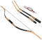 SHARROW Bogenschießen Takedown Traditioneller Recurve Bogen Mongolischer Bogen Reiterbogen Langbogen Handgemacht Holzbogen 20-40lbs Sportbogen Jagdbogen für Erwachsene (Typ 1, 30lbs)