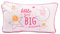 Peppa Wutz Kissen – Little Girl Big Dreams Plüsch Dekokissen Zierkissen Kopfkissen Rosa 40 x 23 cm