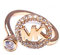 Michael Kors Verstellbarer Ring aus Edelmetall in Pavé-Fassung, Gold 9, Gold, Metall, Zirkonia