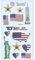 NEU SOFTY 3-D Sticker/Aufkleber, USA, 1 Bogen