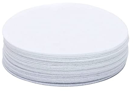 Carkio Felt Plate China Storage Dividers Protectors, 30Pieces Extra Large Thick and Premium Soft Plate Separators Pads for Packing Stacking Porcelain Cookware(10.5 Inch,White)