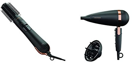 GRUNDIG NaturaShine HS 7080 Volumen- und Lockenstyler & Naturashine HD 8080 Haartrockner mit Ionic- Funktion, 2 Stylingdüsen