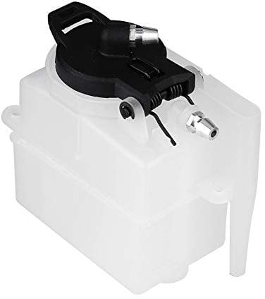KIMISS Tanque de Combustible RC Nitro, Tanque de Combustible de Coche RC, Modelo de Vehículo Eléctrico de Gas de Plástico Sory 75Cc 02004, Tanque de Combustible para Hsp 94188