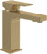 Villeroy & Boch Architectura Square Waschtischarmatur ohne Ablaufgarnitur, Wasserhahn Bad mit Keramikkartusche, Waschbeckenarmatur wassersparend, Auslauf Höhe 113mm, eckig, Brushed Gold