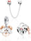 MITSOKU Cartoon Maus Herz Cartoon Maus Cartoon Maus Sicherheitskette Charm 925 Sterling Silber Frauen Armband Halskette Weihnachten Anhänger Valentinstag Muttertag Mädchen Geschenk