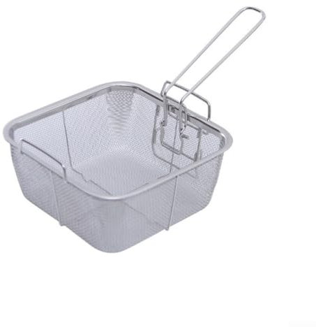Panier de vidange en acier inoxydable, panier à friteuse avec poignée pour la cuisine