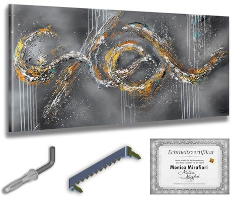Monica Mirafiori I 100% HANDGEMALT I Gemälde Infinity 100x50cm | Gemälde Handgemalt | Acrylgemälde | Sehr Großes Acrylbild I Moderne Kunst I Kunstbilder
