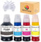 NEXTPAGE GI-50 GI50 GI-51 GI51 Ink Compatible with Canon GI-50/51 for Canon PIXMA G1520 G2520 G2560 G3520 G3560, PIXMA GM2050 GM4050 G5050 G6050 G7 050 (4 Packs, Black Cyan Magenta Yellow)