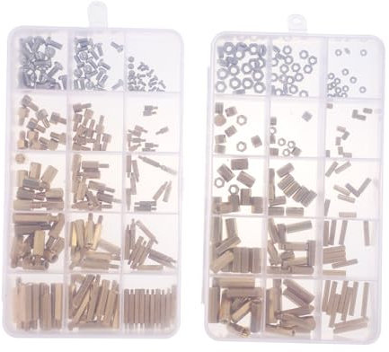 GLEAVI Tornillos Hexagonales De De Cobre Combinación Para Placa Base Separadores De Pcb Kit Surtido Para Máquina