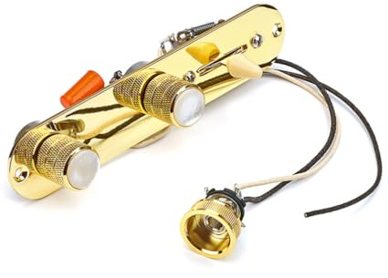 ifundom Gitarren-kontrollplatte Mit Vorkonfektioniertem Kabelbaum Für Potentiometer-ersatz Geeignet Für Gitarren-kabelbaum Und Tonabnehmer-kabelbaum Aus Hochwertigem Metall Gefertigt