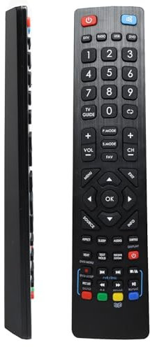 Universal Remote Control for Technika Blaupunkt TV,Replacement Remote Works with LCD LED 3D HD Smart TVs,No Setup Needed,Compatible with Blaupunkt TV Remote(Black)