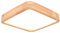 LIGKIN LED Deckenlampe Holz 24W Deckenleuchte Quadrat 30cm Neutrales Licht 4500K Durchmesser Modern Küchenlampe Lampe Wohnzimmer für Balkon Flur Babyzimmer Schlafzimmer Esszimmer (Dicke 5,5 cm)