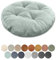 Lsjoaw Sitzkissen Rund 60cm Dicke 6cm 1 Stück Bodenkissen Rund Sitzpolster Stuhlauflage Sitzpolster Stuhlkissen Polster Auflage für Wohnzimmer Büro Konferenzraum Cordstoff （MintgrüN）