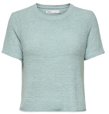 ONLY Damen Onlsunny S/S Pullover KNT Noos, Gray Mist, M