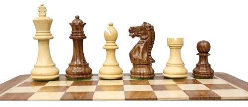 Professionelle Staunton Schachfiguren, nur 2 zusätzliche Königinnen | Premium handgefertigte Holzschachfiguren | beschwertes Schachset – König 7,6 cm Taj Chess Store