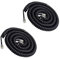 ERHUO 2Pack Black 4mTelephone Phone Handset Cable Cord, 4P4C Coiled Length 0.45 to 4 m Uncoiled Landline Phone Handset Cable Cord RJ9
