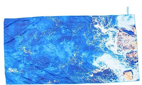 MAGICLULU Serviette De Plage Couverture Les Serviettes Articles De Plage Sec Trousse Accessoires De Plage Bain Cool Baie Natation Croisière Gadgets Sympas pour La Plage Baignade Polyester
