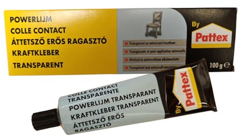 Kraftkleber Transparent - extrem starker Kleber für höchste Festigkeit - Alleskleber für den universellen Einsatz- höchstwärmefester glasklarer Klebstoff (1 x 100g)