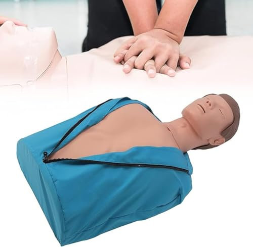 CPR-Puppe Für Erwachsene, Trainingspuppe Für Herz-Lungen-Wiederbelebung Gummi-Halbkörper, Künstliche Beatmung Menschliches Modell A