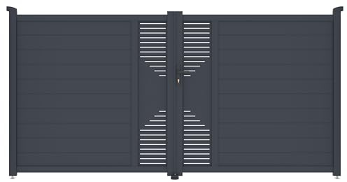 Gartentor G21 Marion 350x173 cm zweiflügeliges, Anthrazit